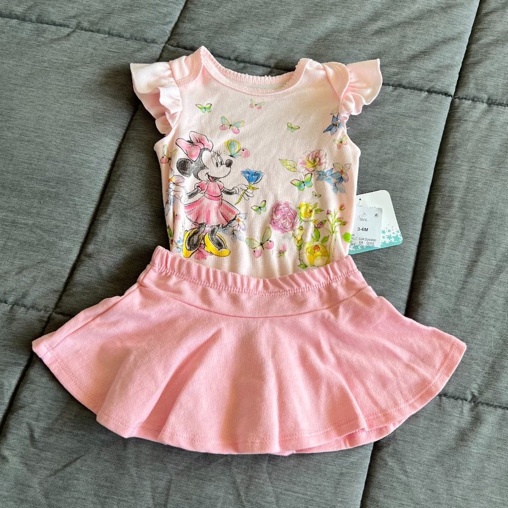 Disney Baby 2-Piece Outfit Onesie/Skirt Size 3-6 Months  NWT!